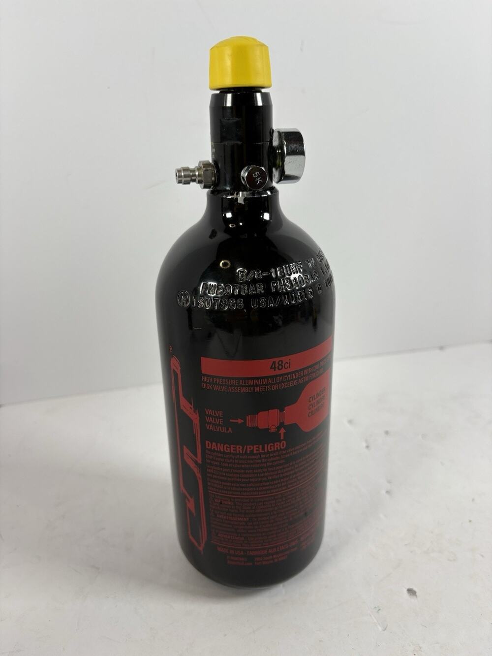 JT 48ci 3000 PSI Aluminum HPA Paintball Tank Regulator Hydro 09/2021